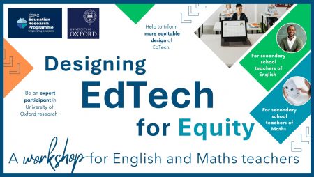 WORKSHOP: Designing EdTech for Equity for English and Maths (online)